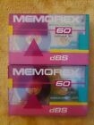 (LOT OF 2) NEW SEALED Memorex dBS 60 Minute Blank Cassette Audio Tapes