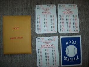 Original 1987 APBA Baseball Cards with XBs complete