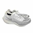 Nike ZoomX Vaporfly NEXT% White Grey Silver Black CU4111-100 Mens 12 Running