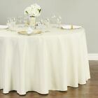 LinenTablecloth 120 in.Round Polyester Tablecloth 33 Colors! Wedding Party Event