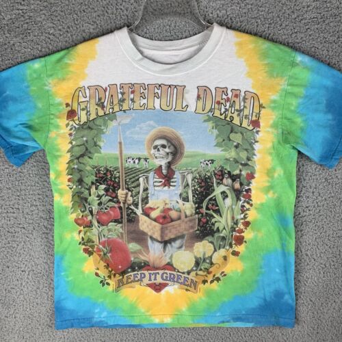 New ListingVintage 90s Grateful Dead Keep it Green Tie Dye Richard Biffle Medium T-shirt