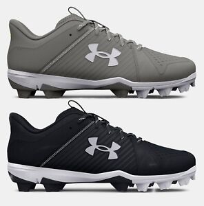 Men's Baseball Cleats Shoes Under Leadoff Low RM Baseball Cleats Black or Gray