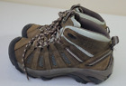 KEEN Voyageur Brown Leather Mid Outdoor Trail Hiking Boots Women's Size 8.5