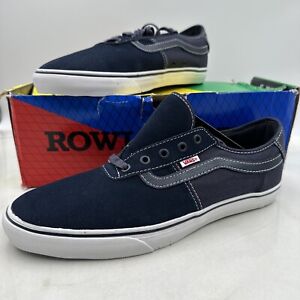 VANS Rowley SPV Navy/White Skate Suede Mens Shoes Size 11