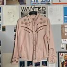 VTG Scully Western Embroidered Shirt with Pearl Buttons - Womens XX-Large - Pink