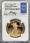 2021-W American Eagle Proof Gold 4 Coin Set NGC PF70 $50 T-1 Moy Signed 1.85 ozt