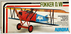 Aurora Fokker D.VII  WWI German Fighter Kit No. 753  1:48 scale New Sealed!