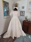 Vintage 1960's Dress Wedding Gown House of Bianchi XS GORGEOUS