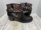 L'artiste Spring Step Shazzam Rose Boot Womens US 9.5-10 Leather Ankle Boots New
