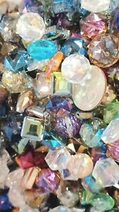 25 X Crystal Bead Lot High Quality Glass Beads Jewelry Making Large 12-18mm