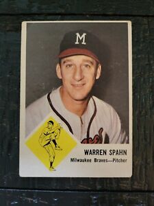 1963 Fleer - #45 Warren Spahn - Milwaukee Braves  - HOF