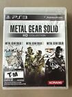 Metal Gear Solid HD Collection PS3 (Sony PlayStation 3, 2011) CIB Complete