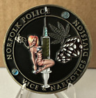 New and Sought After Norfolk, Virginia Police Vice & Narcotics Challenge Coin
