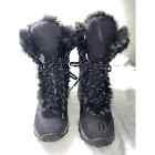 The North Face Women’s Faux Fur Snow Boots Size US 5 Black Lace Up