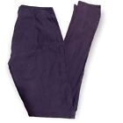 Prairie Underground Maternity High Zip Pants Dark Leggings purple violet medium