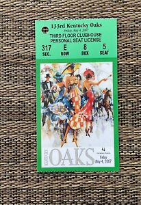 New Listing2007 Horse Racing Kentucky Oaks Ticket Stub