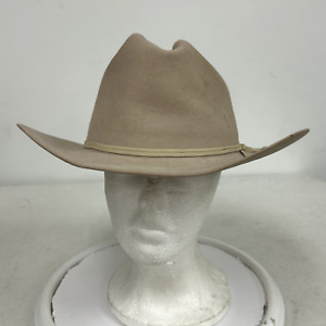 Vintage Stetson 61 Silver Belly 4X Beaver Range Cowboy Hat Size 7 1/4 USA Made