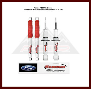 Rancho RS5000X Shock Set Front Struts & Rear Shocks 2009-2013 Ford F150 4WD