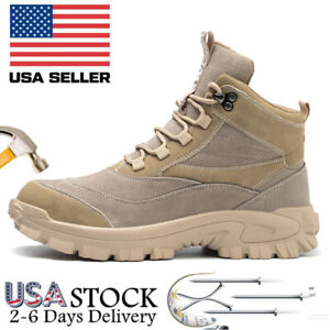 Mens Indestructible Steel Toe Safety Shoes Sneaker Work Boots Waterproof Size US