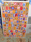 LOT OF 108  US ARMY MILITARY SUPPORT UNIT INSIGNIA PATCHES  - ORIGINAL. NO RES
