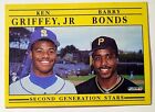 1991 Fleer #710 - Barry Bonds - Ken Griffey Jr - Second Generation Stars
