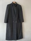 Vintage Forecaster Of Boston Trench Coat Women’s 13/14 Grey 100% Wool Button Up