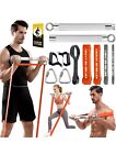 Resistance Band Bar, 500 LBS Load Strength Training Bar with 4 Bands