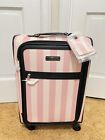 Victoria’s Secret Iconic Pink Stripe Carry On Wheelie Luggage