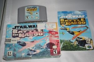 Star Wars Battle For Naboo (Nintendo 64 N64) Complete in Box CIB