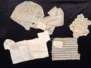 New ListingLot of Family Identified Lace and Other Items - Dating back to 1700's