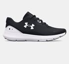 Under Armour Men's UA Surge 3 Running Shoes 3024883 White Black New Size 11