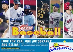 2022 Topps Heritage Baseball HUGE EXCLUSIVE Factory Sealed Blaster Box-72 Cards!