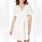 NWT Madewell Annamarie Mini Dress White Embroidered Size 4