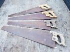 New ListingLOT of 4 Vintage Hand Saws - Disston, Warranted Superior, USA