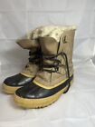 Manitou Snow Winter Boots Womens Size 7 Brown Leather Insulated Waterproof