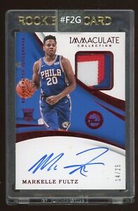 New ListingMarkelle Fultz 2017 Panini Immaculate Collection Rookie Patch Auto 14/25 RPA RC