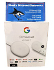 Google Chromecast w/ Google TV 4K UHD Media Streamer - GA01919-US -Snow - SEALED