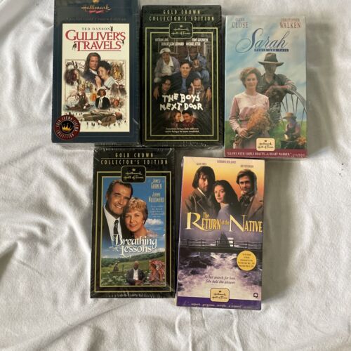 Lot of 6 Gold Crown Collector's Edition HALLMARK VHS Tapes Sealed