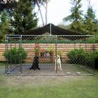 15x15 Ft Outdoor Metal Spire Roof Dog Kennel Pet Hen Run House Dog Cage