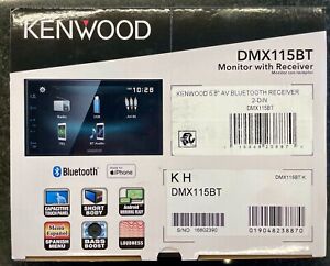 KENWOOD DMX115BT AV Car Stereo with CarPlay/Android Auto, 6.8