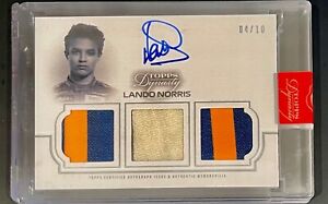 2020 Topps Dynasty F1 Formula One Relic Patch Auto Lando Norris Signed Driver #