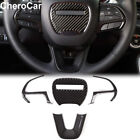 Steering Wheel Cover Accessories Trim for Dodge Challenger Charger Carbon Fiber (For: Dodge Charger)