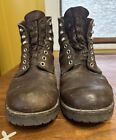 WELL-LOVED, RESOLED Red Wing 8111 Iron Ranger Boot Men’s 8 Lugged Vibram Brown