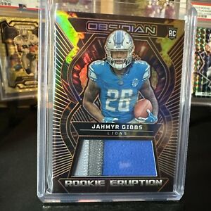 New Listing2023 Obsidian Jahmyr Gibbs Tri Color Rookie Patch 20/49 FOTL EXCLUSIVE 🔥🔥🔥🔥