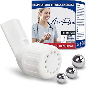 Breathing Exercise Device for Lungs Acapella Flutter Valve Natural Mucus Clear