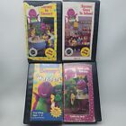 Barney VHS  Lot Of 4 Rock With Barney, Barney Goes to School, Barney In Concert