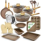 NutriChef 22 Pcs. Home Kitchen Cookware, Kitchen Tools, and Bakeware Set