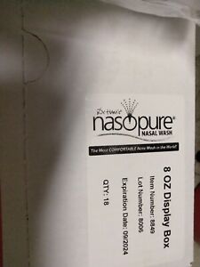 Dr. Hana's Nasopure Nasal Wash    QTY 18 8oz Units In Display Box