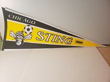 80’s  MISL North American Soccer League Chicago Sting Pennant Bee Felt
