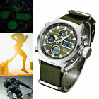 Wrist Watch Military Army Analog Digital Quartz Nylon Canvas Outside Sport Sale